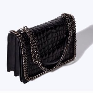 Zara leather city bag